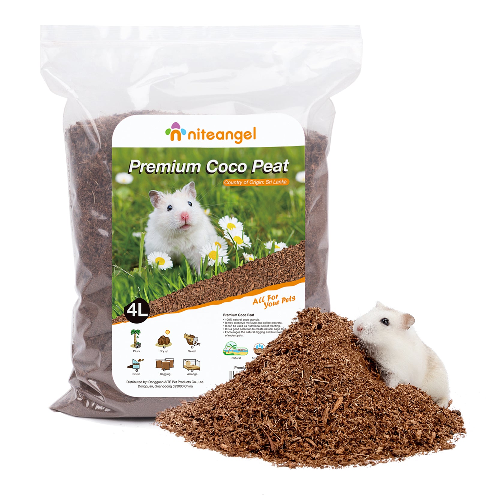 Hamster food and bedding best sale