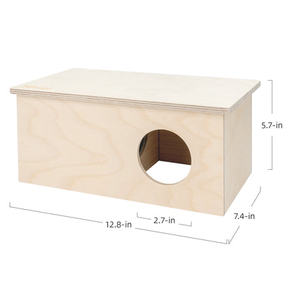 Niteangel Wooden 2-Chamber Hideout for Dwarf and Syrian Hamsters